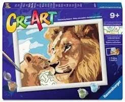 Paint By Number Lion & Baby
