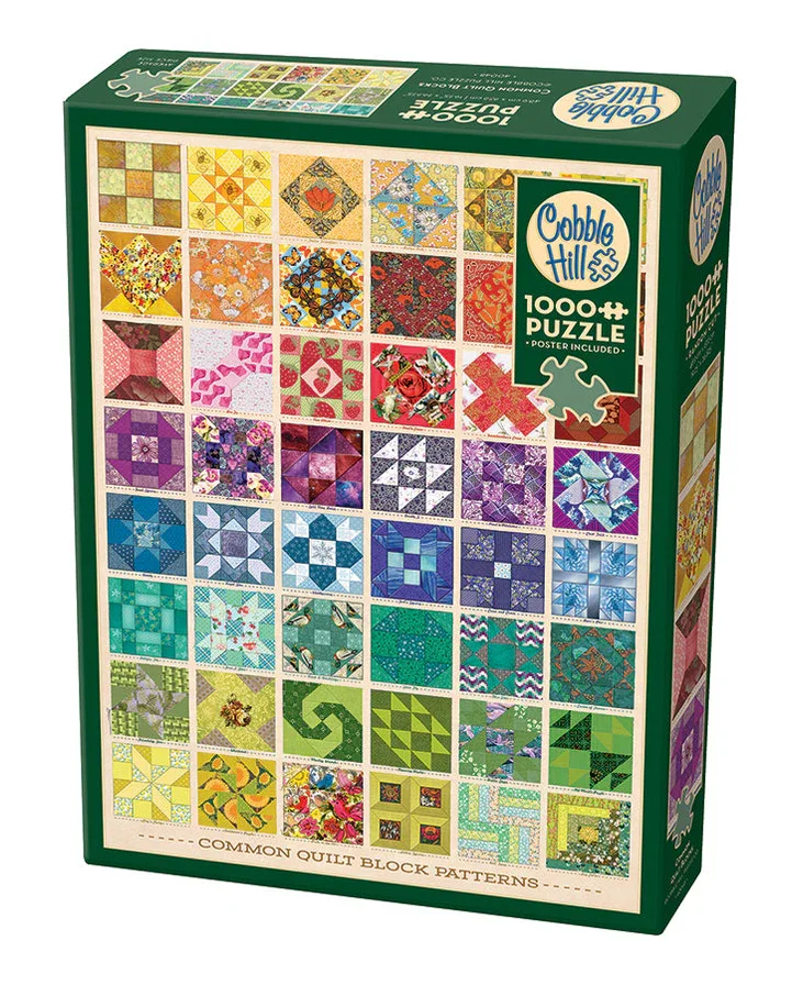 Cobble Hill Jigsaw 1000: Common Quilt Blocks