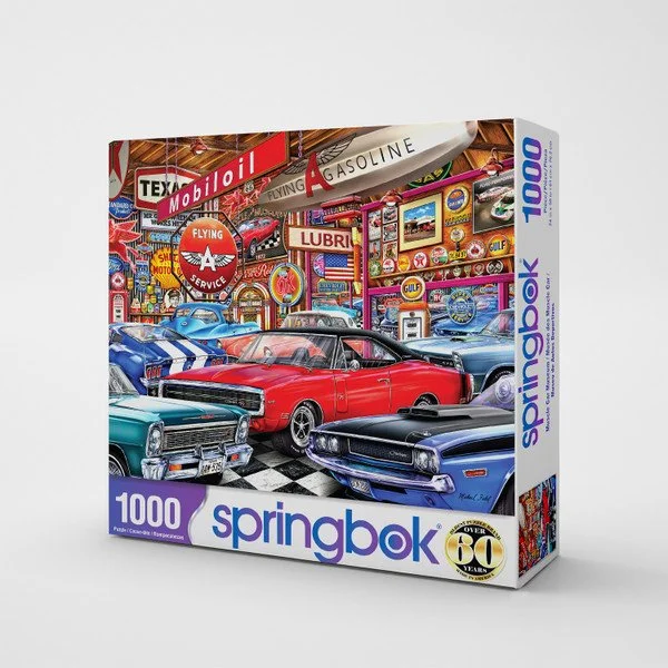 Springbok Jigsaw 1000: Muscle Car Museum