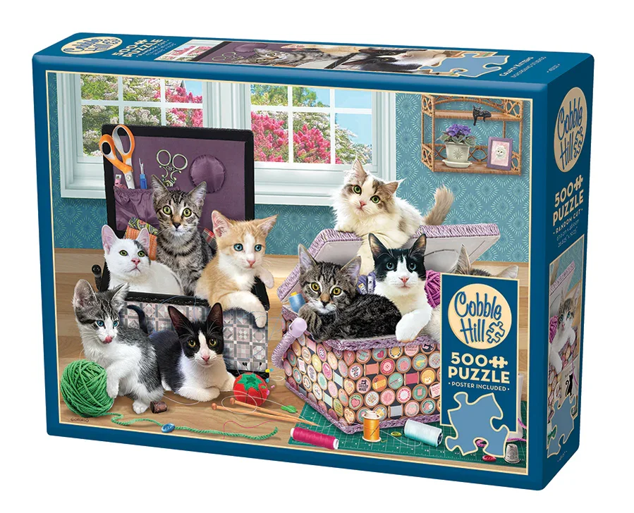 Cobble Hill Jigsaw 500: Crafty Kittens
