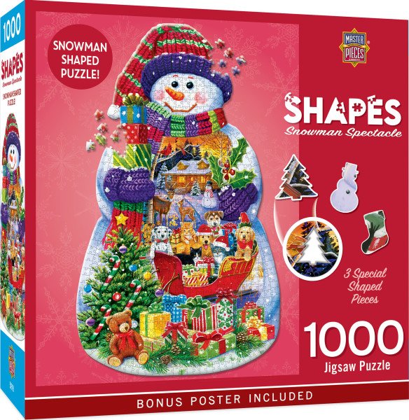 Masterpiece Jigsaw 1000: Shaped Snowman