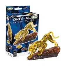 3-D Crystal Leopard