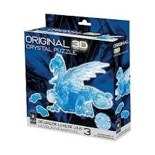 3-D Crystal Dragon Blue