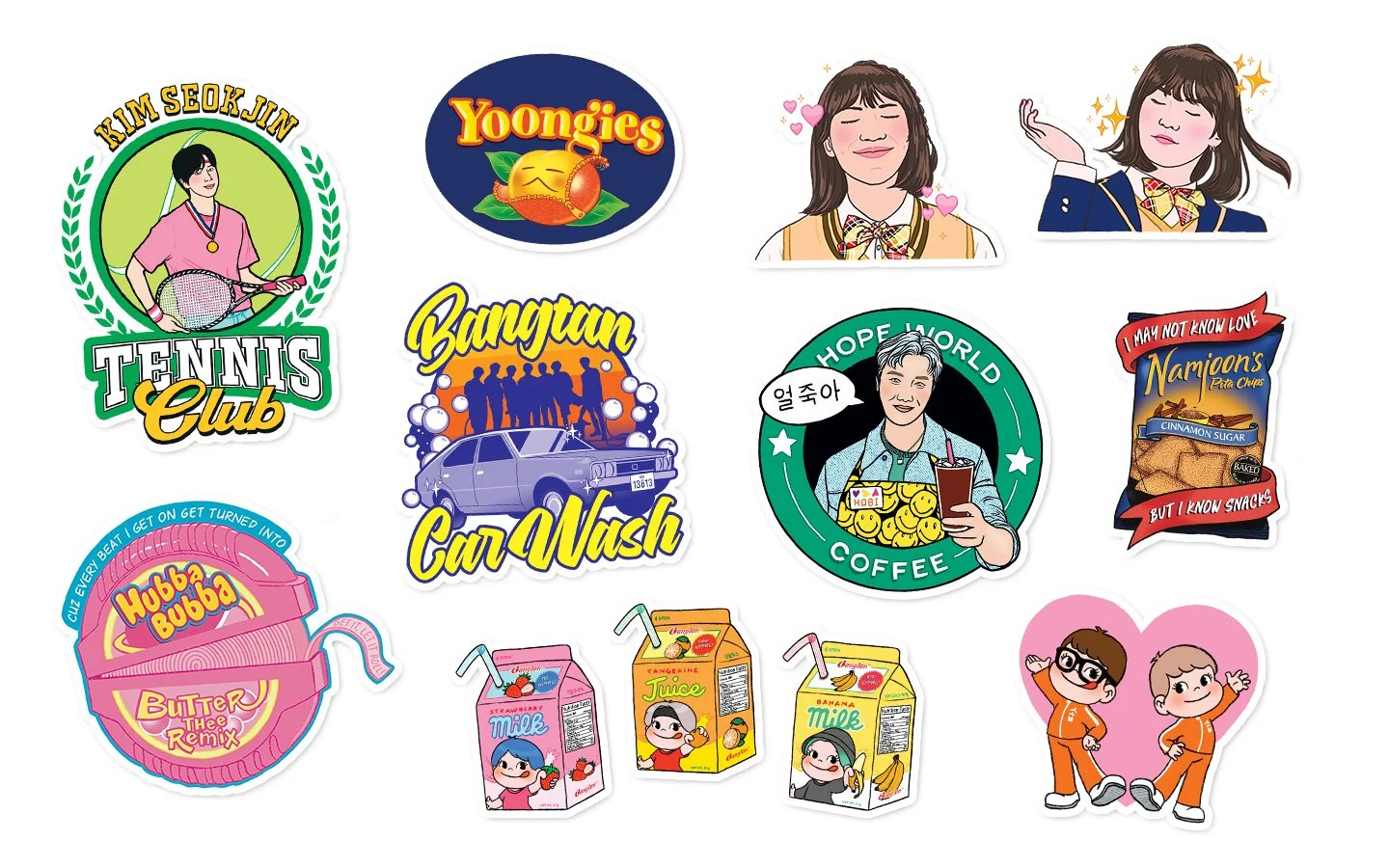 Girlz with Fun Vinyl Stickers