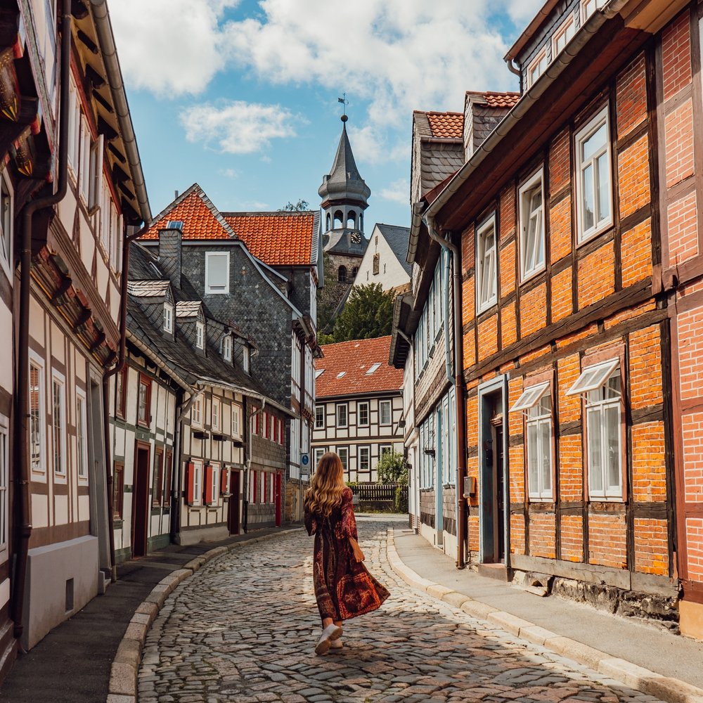 Walking through the cobbled Streets of Goslar