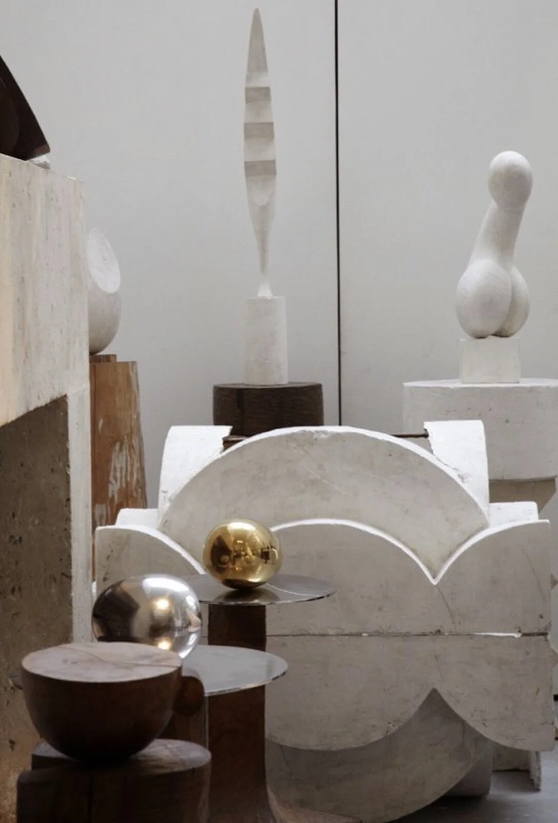 Artist Constantin Brancusi Paris studio.