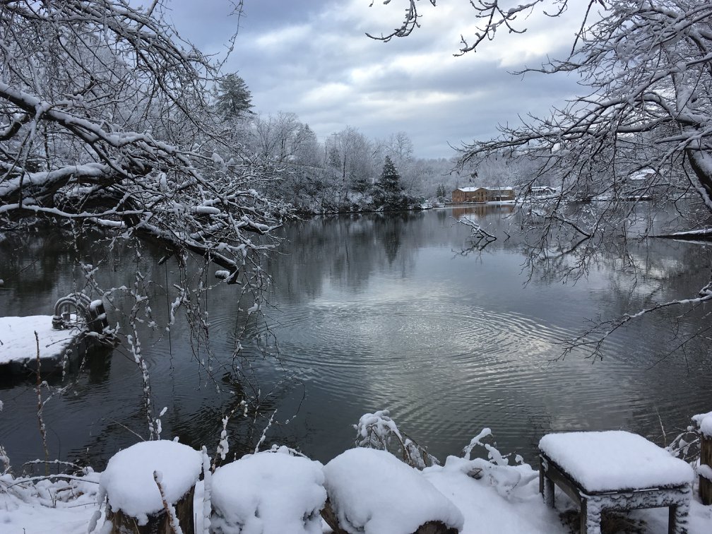 The water’s edge provides a wonderful place to go for a quiet walk, even in the coldest weather.