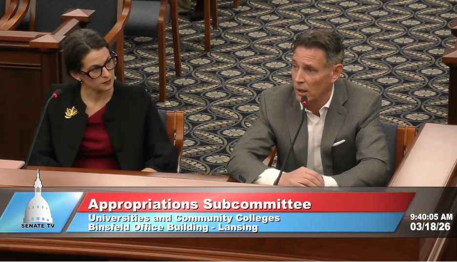 March 18, 2026 Senate Appropriations Subcommittee on Higher Education and Community Colleges Testimony