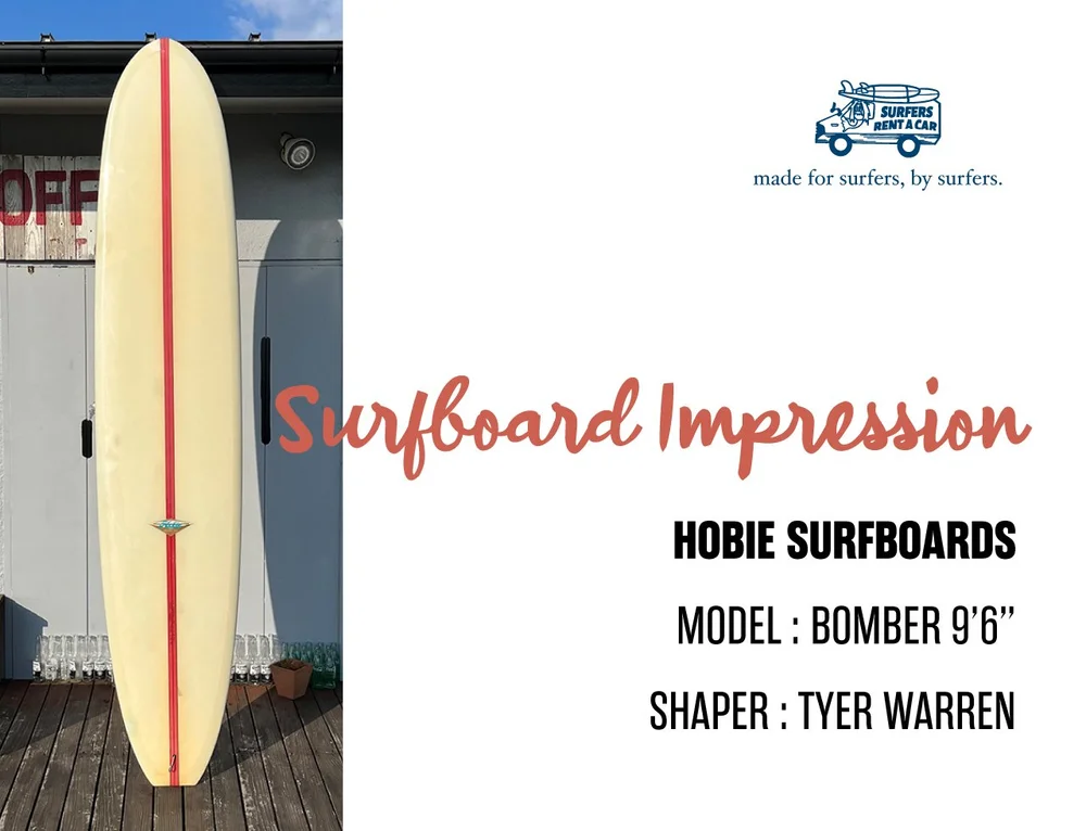 SURFBOARDS IMPRESSIONS / HOBIE SURFBOARDS BOMBER 9