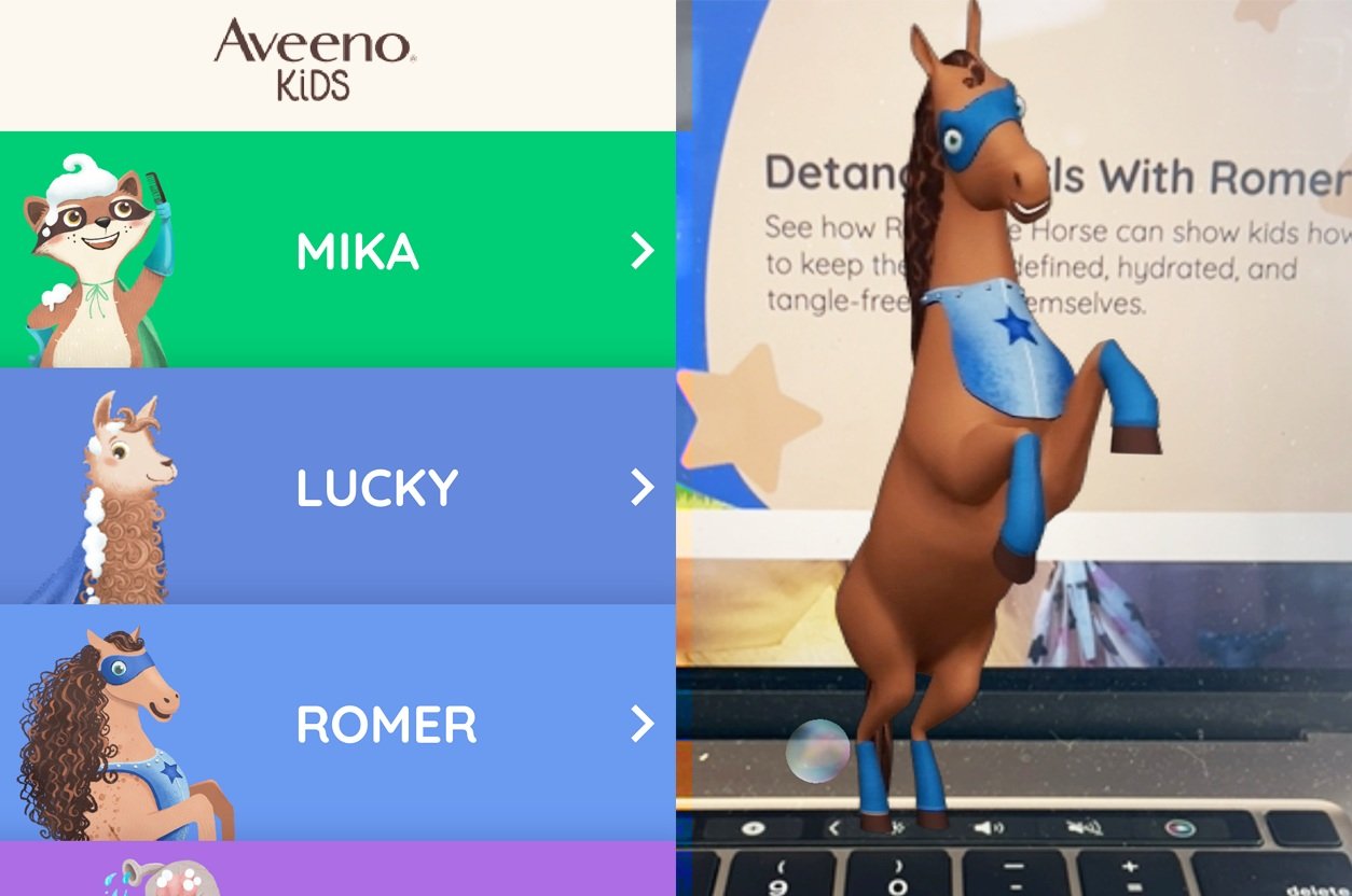 Aveeno Kids AR Experience
