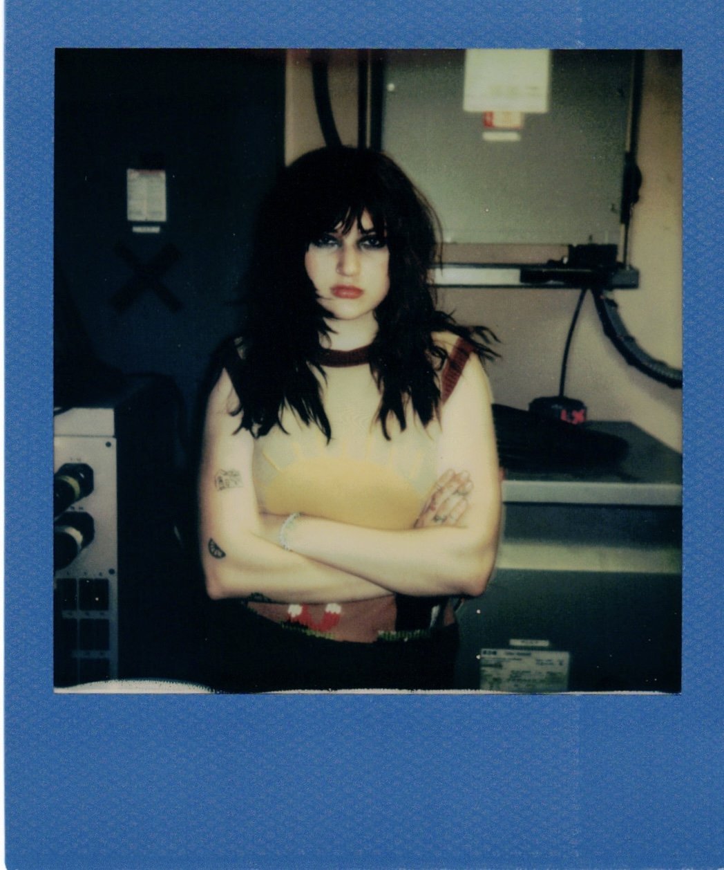  Gayle at the Warehouse in Houston Texas on her Scared but Trying tour. Photographer Landon Coats    polaroid summer film 