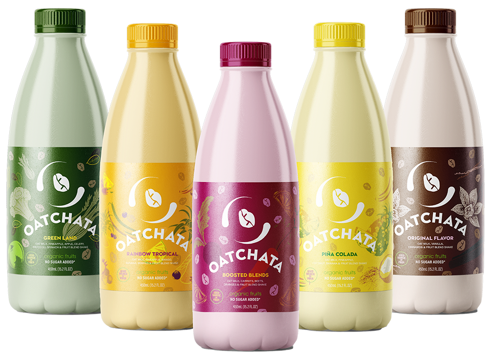    The visual identity and packaging emphasize freshness, natural ingredients, and a nostalgic connection to homemade traditions.  Five Flavors  Green Land, Rainbow Tropical, Boosted Blends, Piña Colada, Original Flavor.   