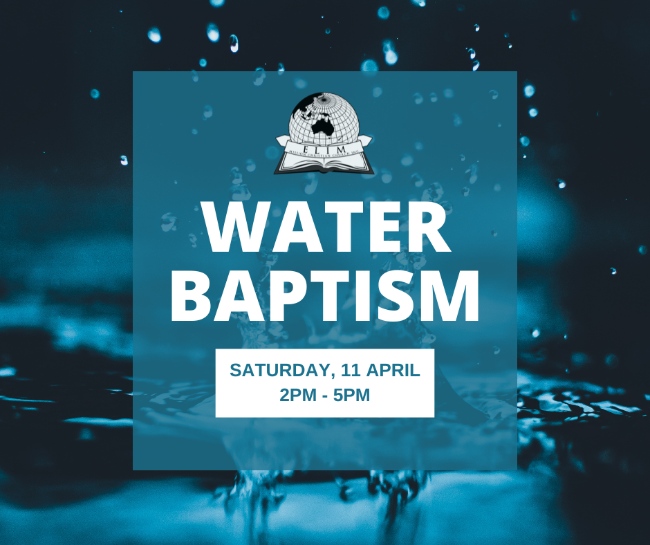 WATER BAPTISM CELEBRATION