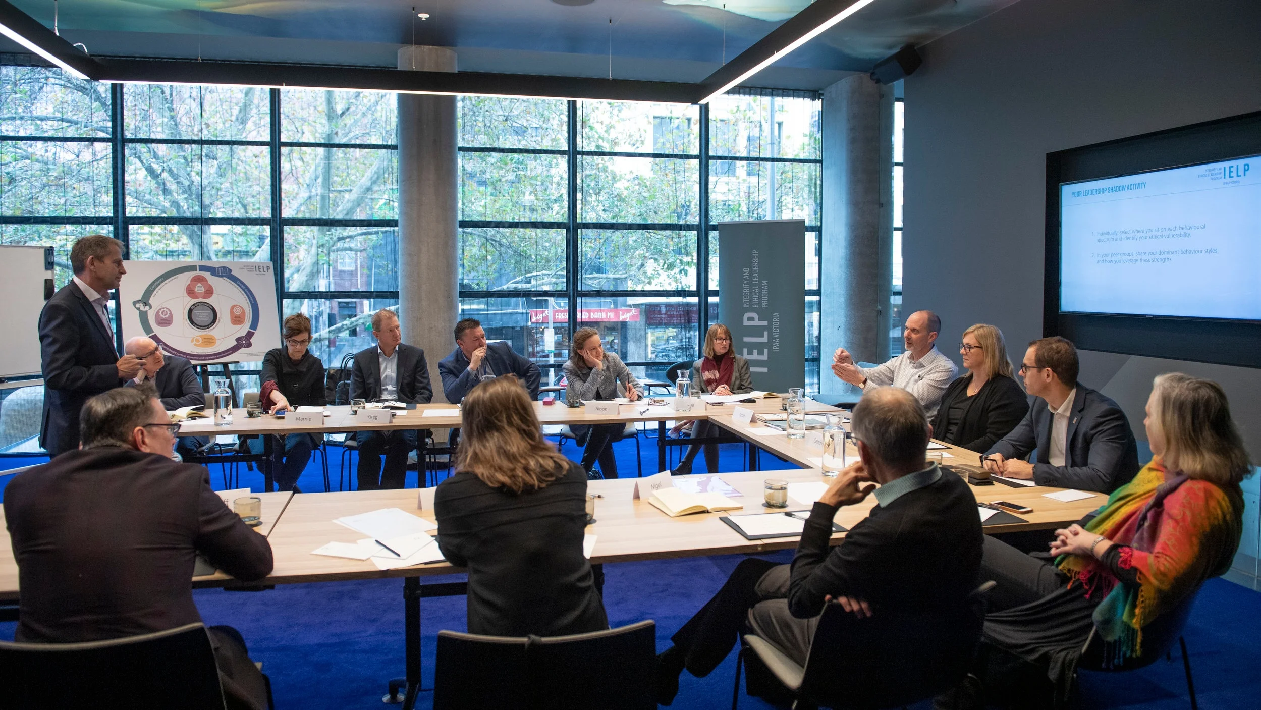 Participants working in plenary