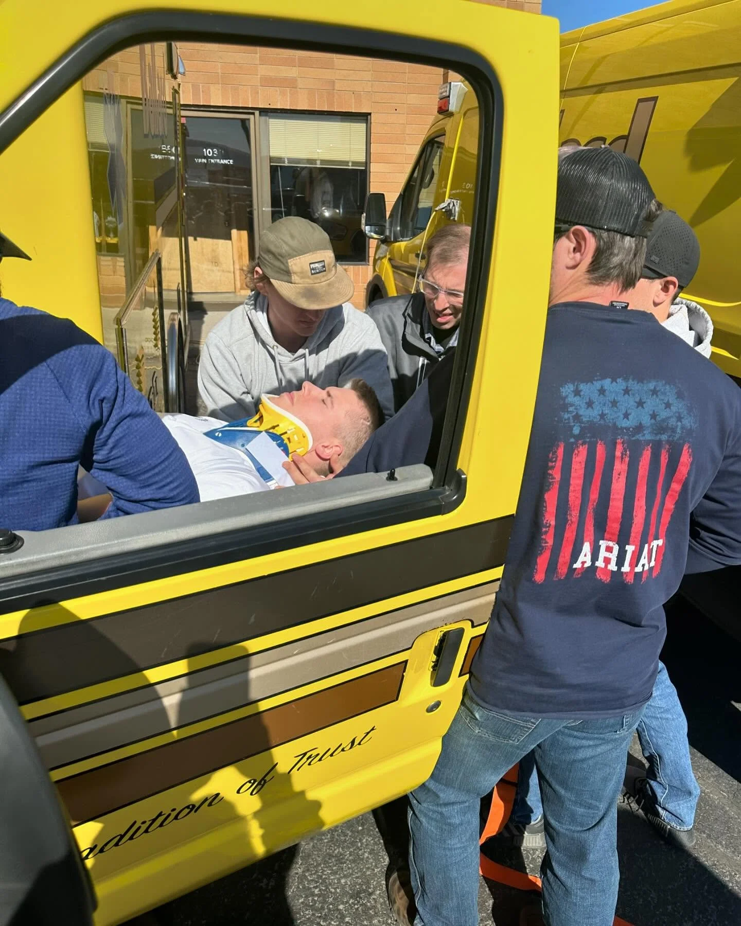 Ballard provides an EMT class for several of our local Chelan County PUD workers every year. After 3 months, they become nationally certified EMTs and are able to provide emergency care to their co-workers and the public. Today the class practiced ho