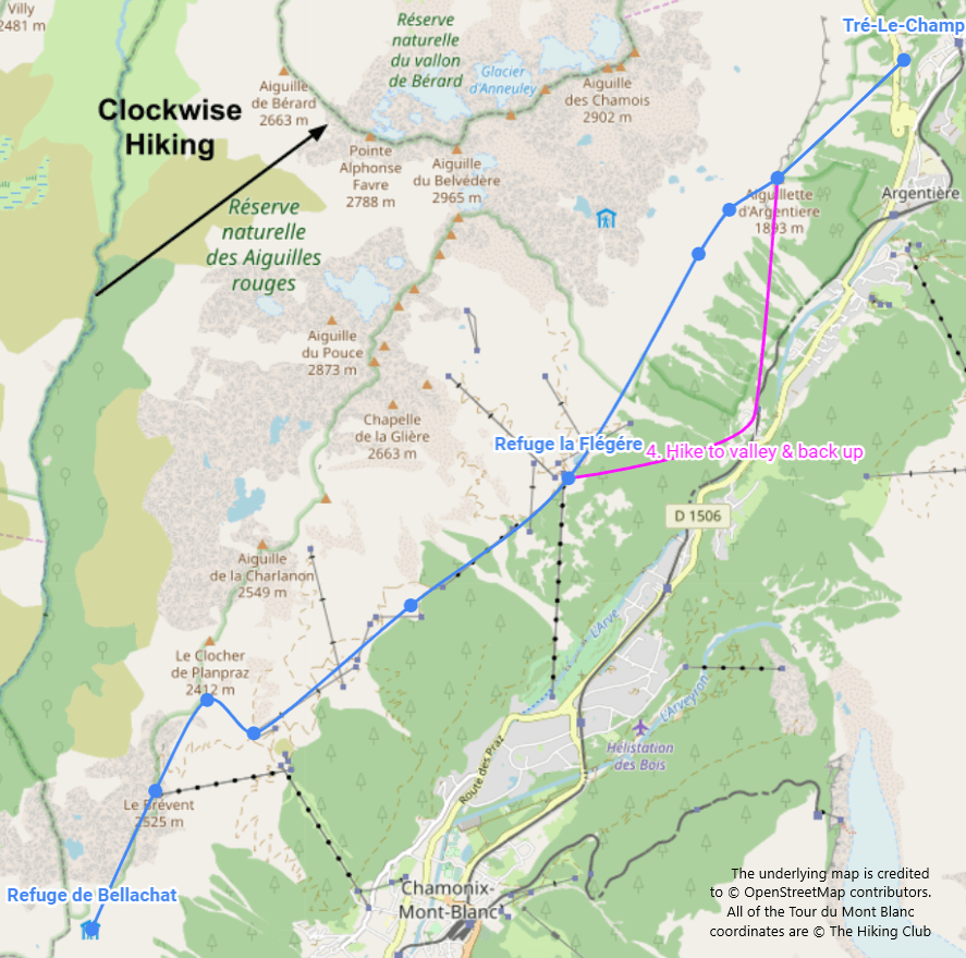 TMB Alternative Option 4: Hike to valley and back