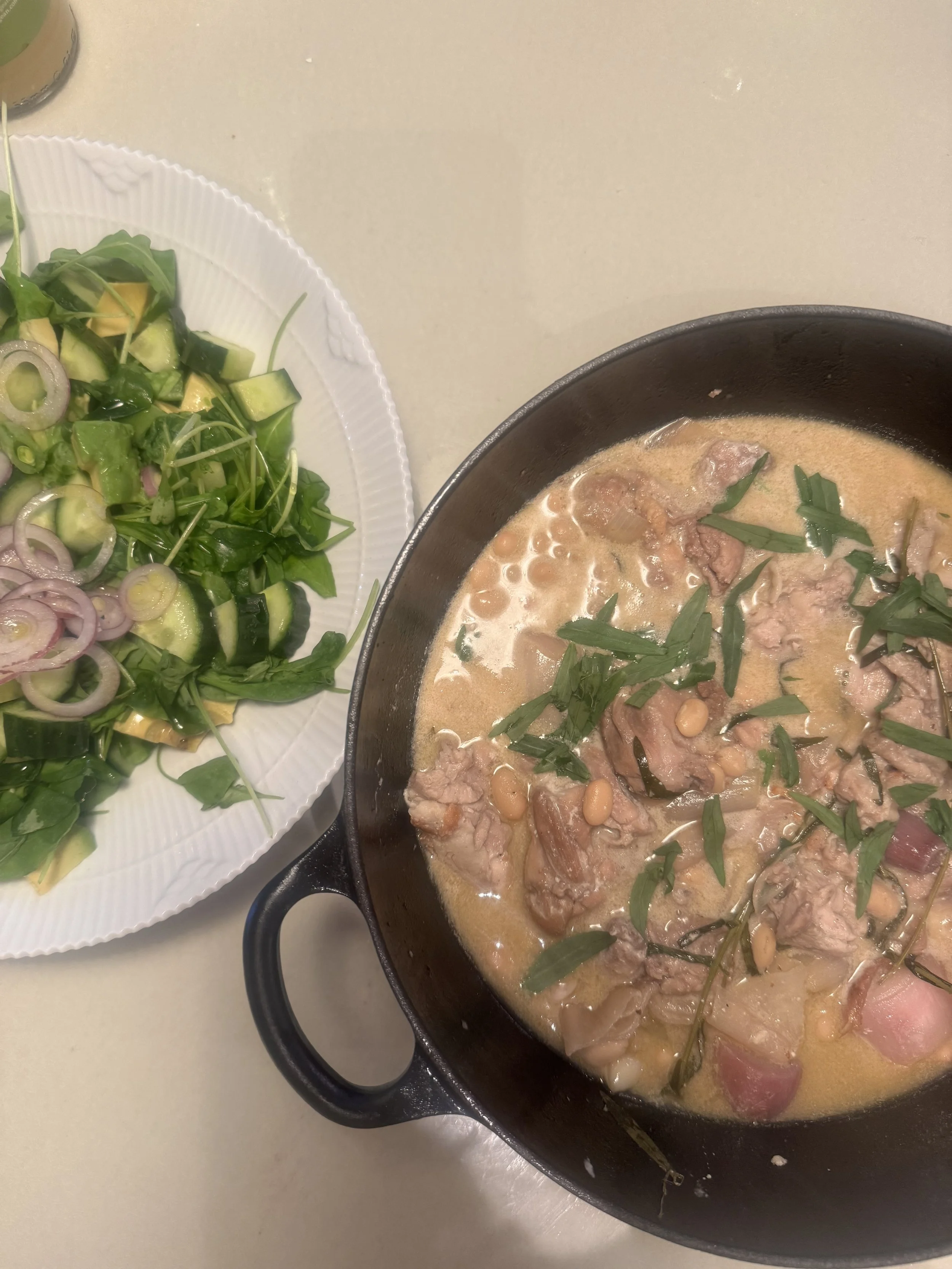 Kylling med Sherry og Estragon