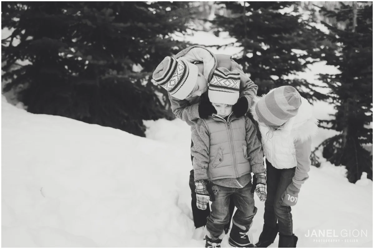 Sandpoint Idaho Child Snow Photography