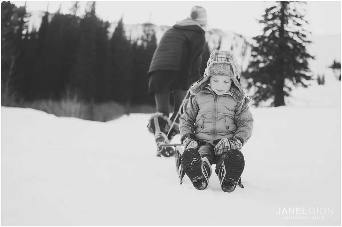 Sandpoint Idaho Child Snow Photography