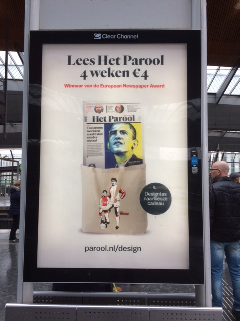 VOORPAGINA STAAT CENTRAAL IN RECLAMECAMPAGNE PAROOL