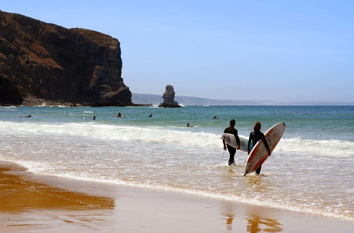 Surfing-on-Arrifana-beach..jpg