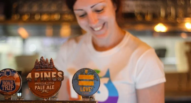 Love on tap at the launch of Love² beer for marriage equality at Collective Kitchen and Bar in Brisbane (photo by Sam Mehan)