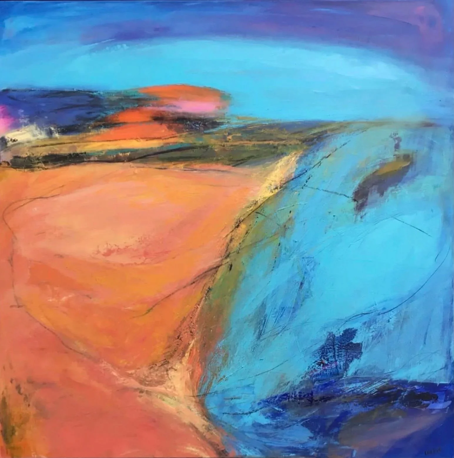 Medium - large paintings  ( size over 53 x 53 cm)