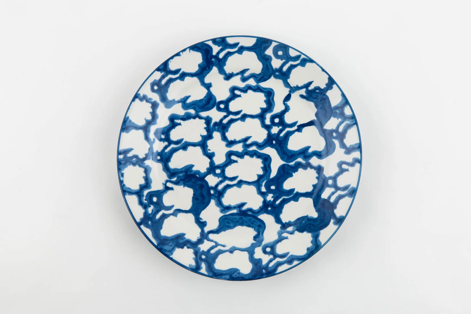 English Spongeware Accent Plate