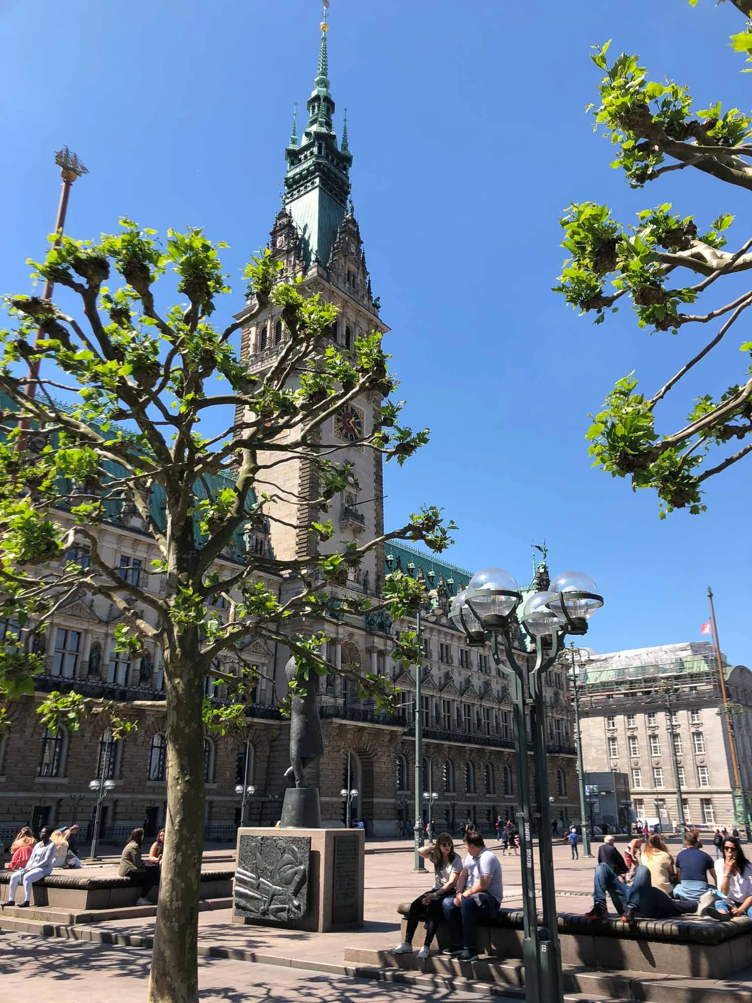 Landgang zwischen Elbe und Alster