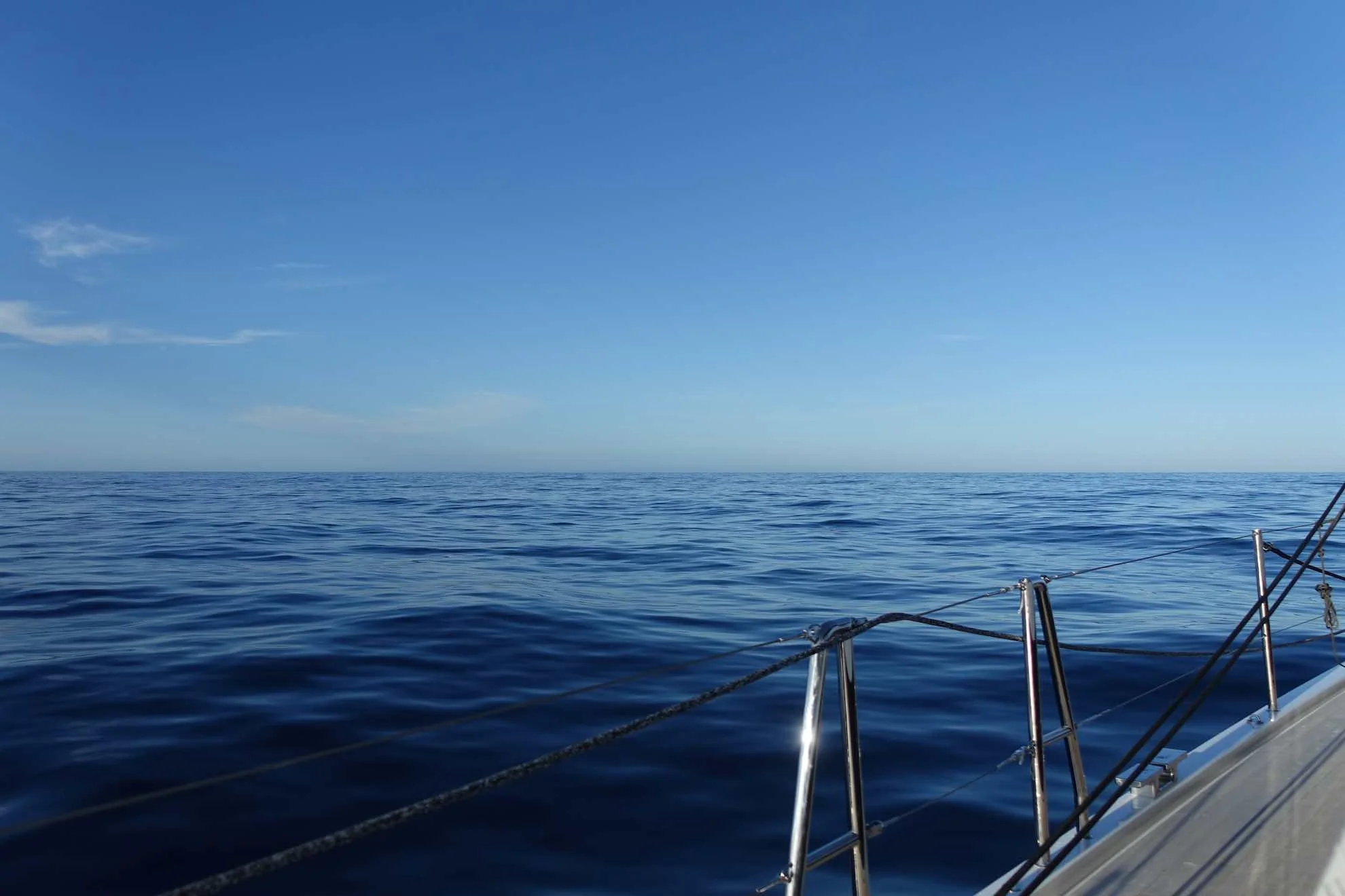 Kaum Wind, aber ein Fisch an der Angel