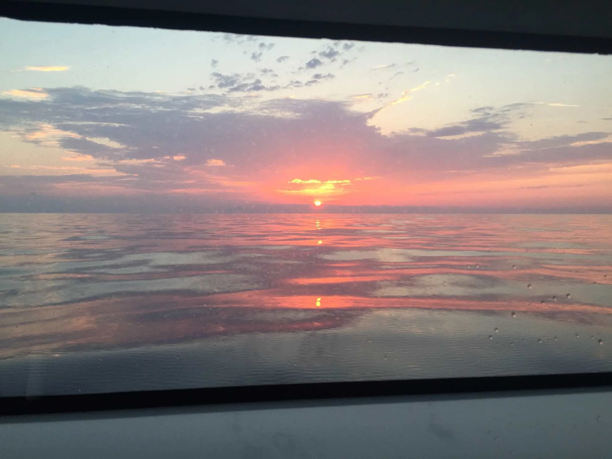 Sonnenaufgang auf dem Weg nach Antibes