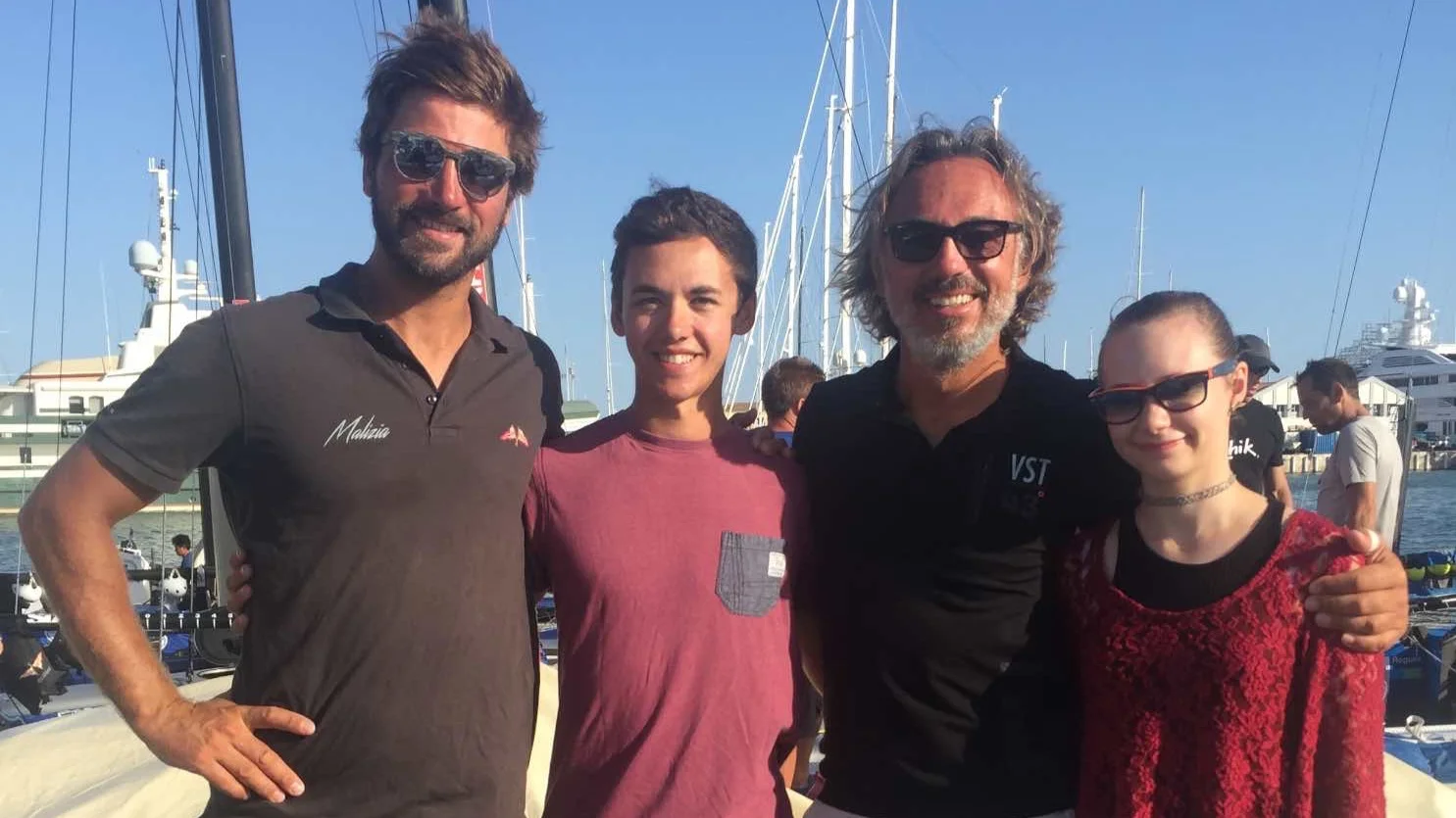 Mit berühmten Profis bei der Copa del Rey Regatta-Veranstaltung