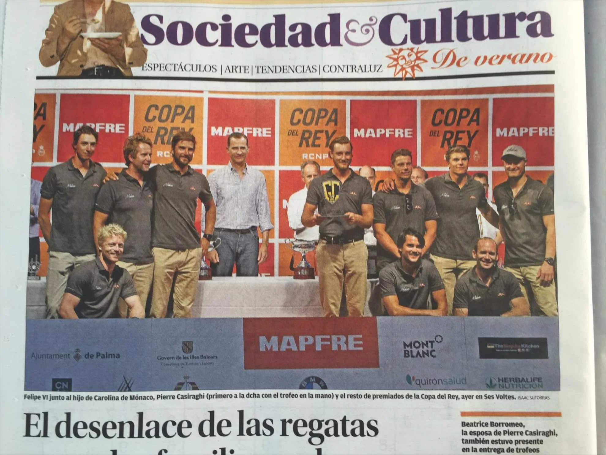 Siegerehrung der Copa del Rey – König Felipe übergibt den Pokal