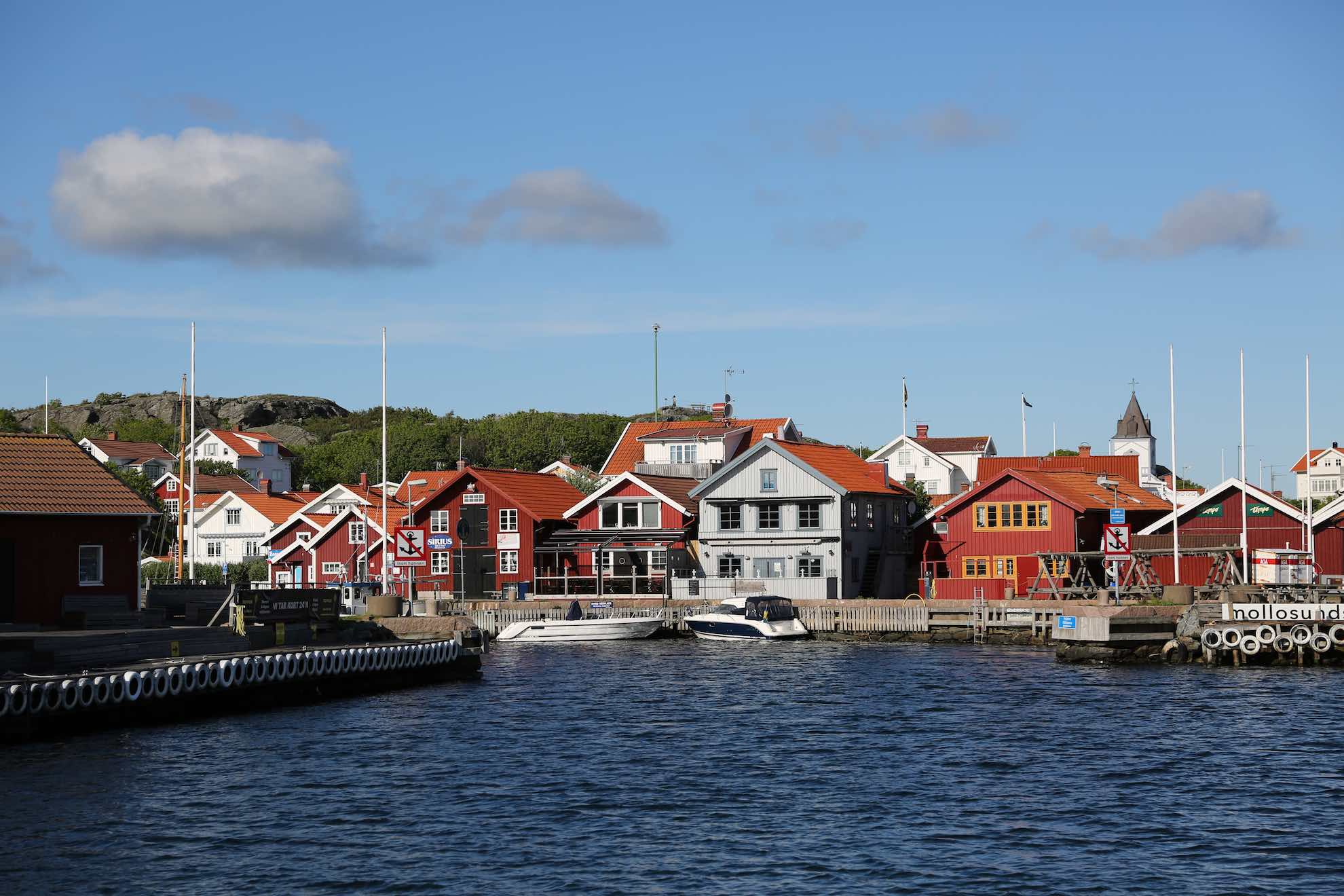 ... dem Ziel für heute. Der hübsche Ort ist eines der ältesten Fischerdörfer Schwedens.