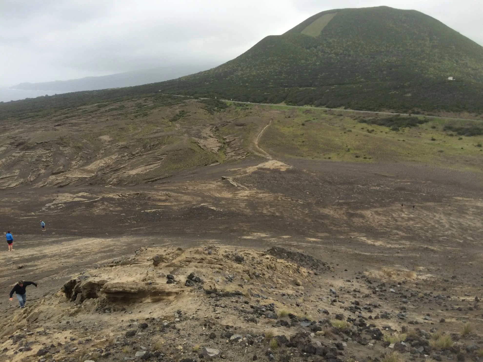 Grüne Punkte im Ozean