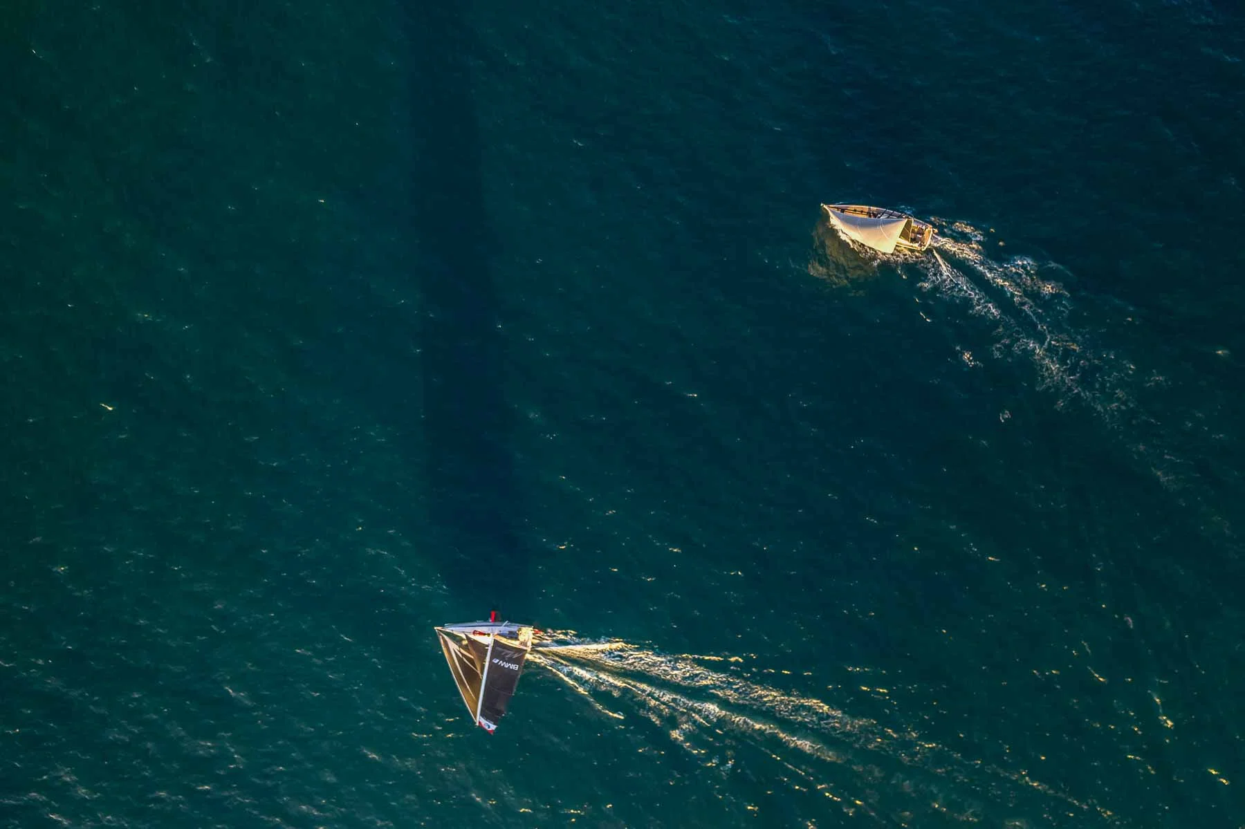Segeln im Duett – Vogelperspektive
