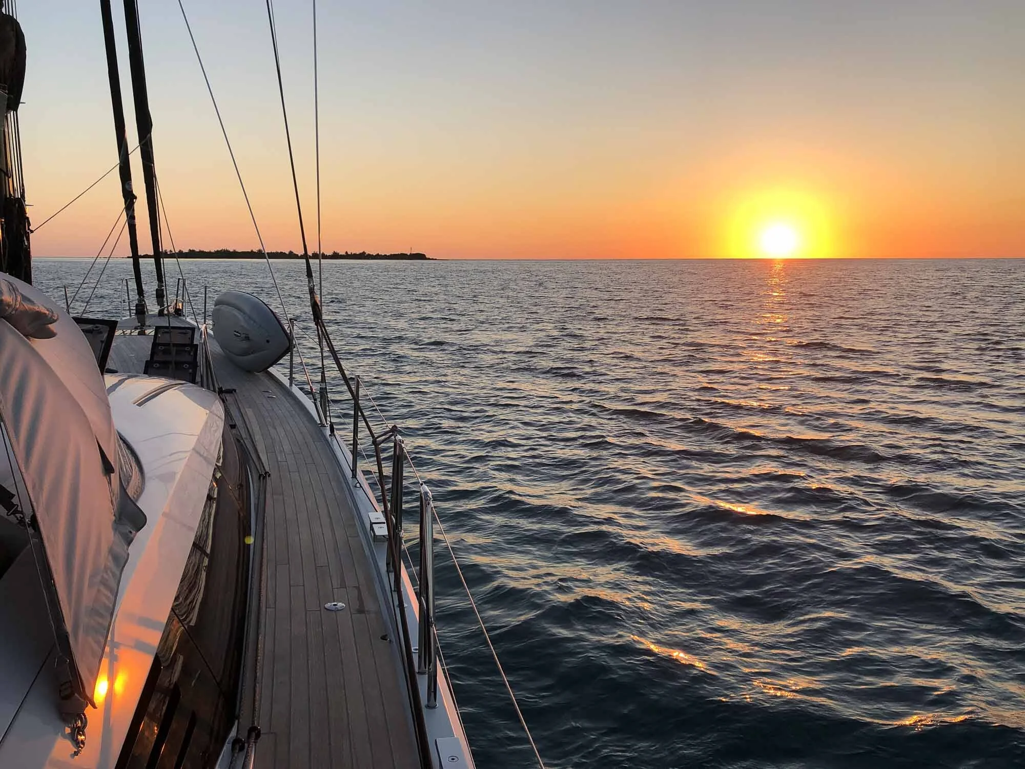 Über Nacht im Atoll