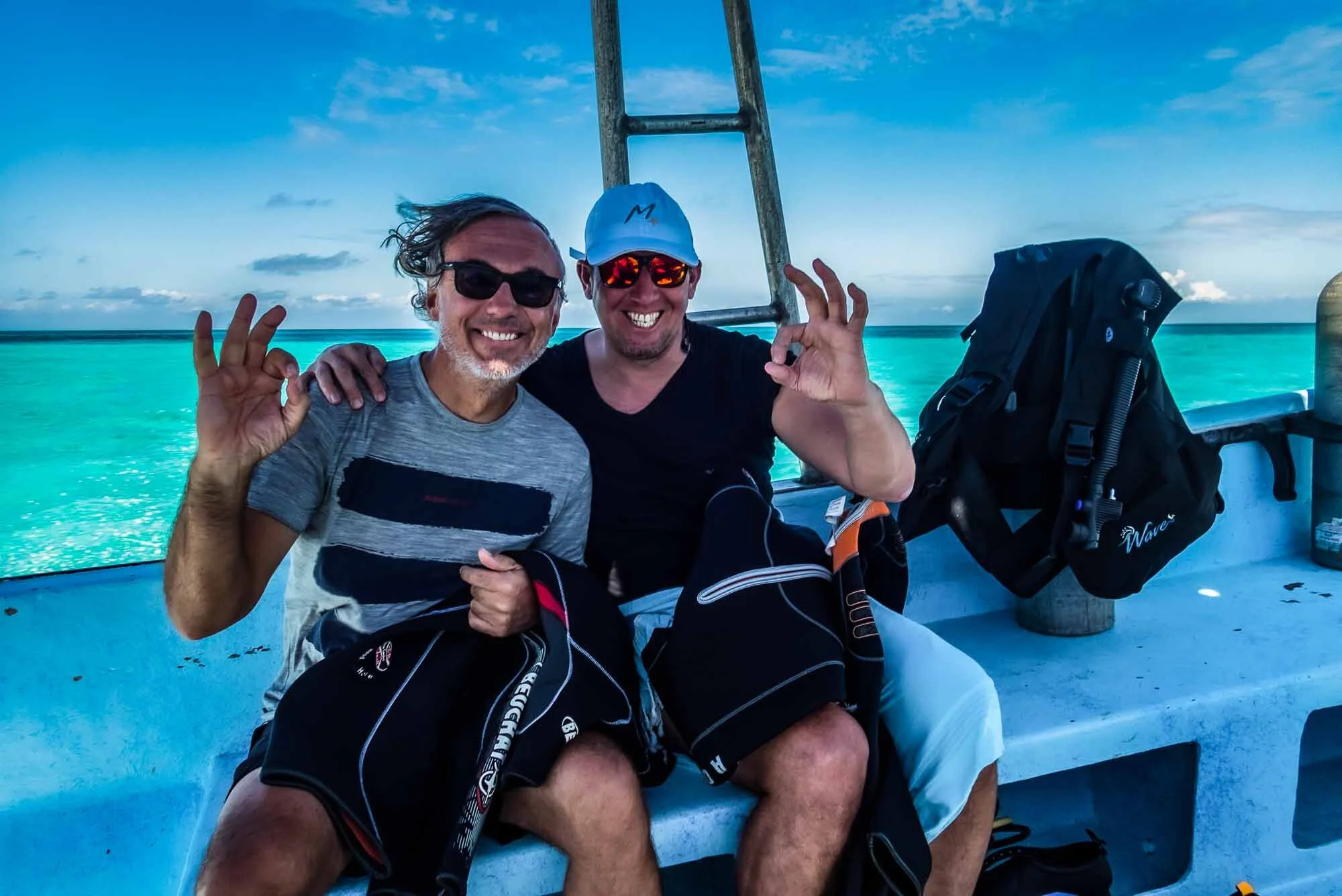 Erster Tauchgang in Belize