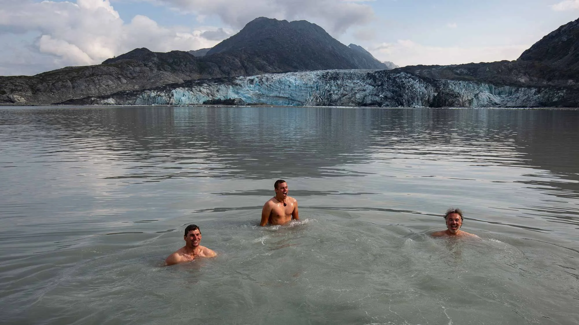 Bad im 5 Grad kalten Wasser