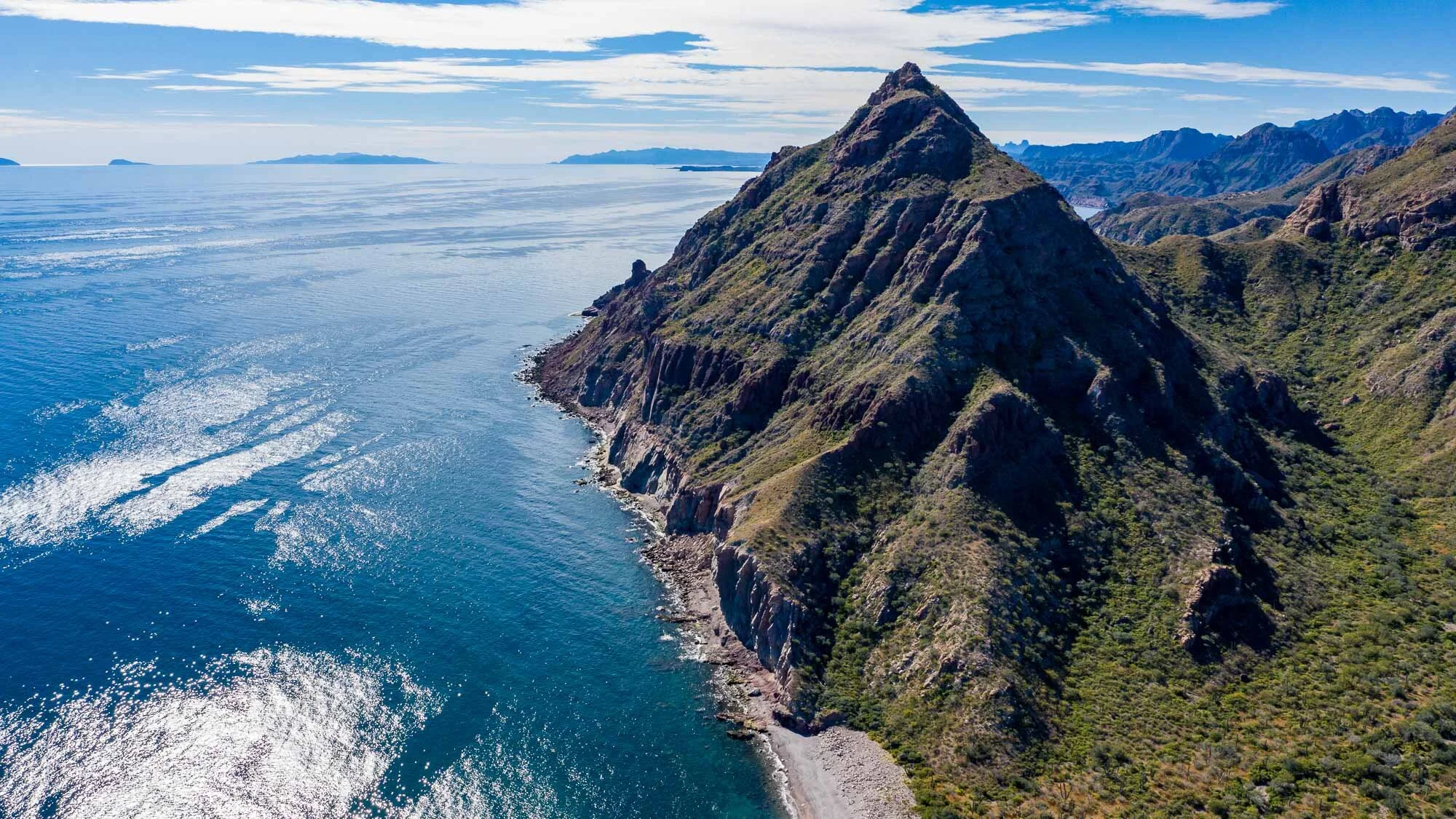 Die Bucht aus der Luft