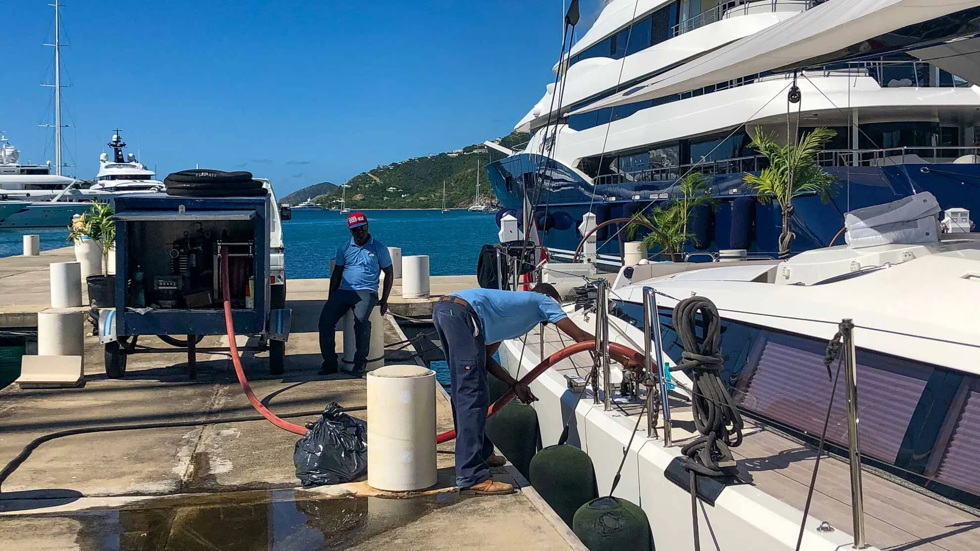 Kleine Arbeiten an Bord