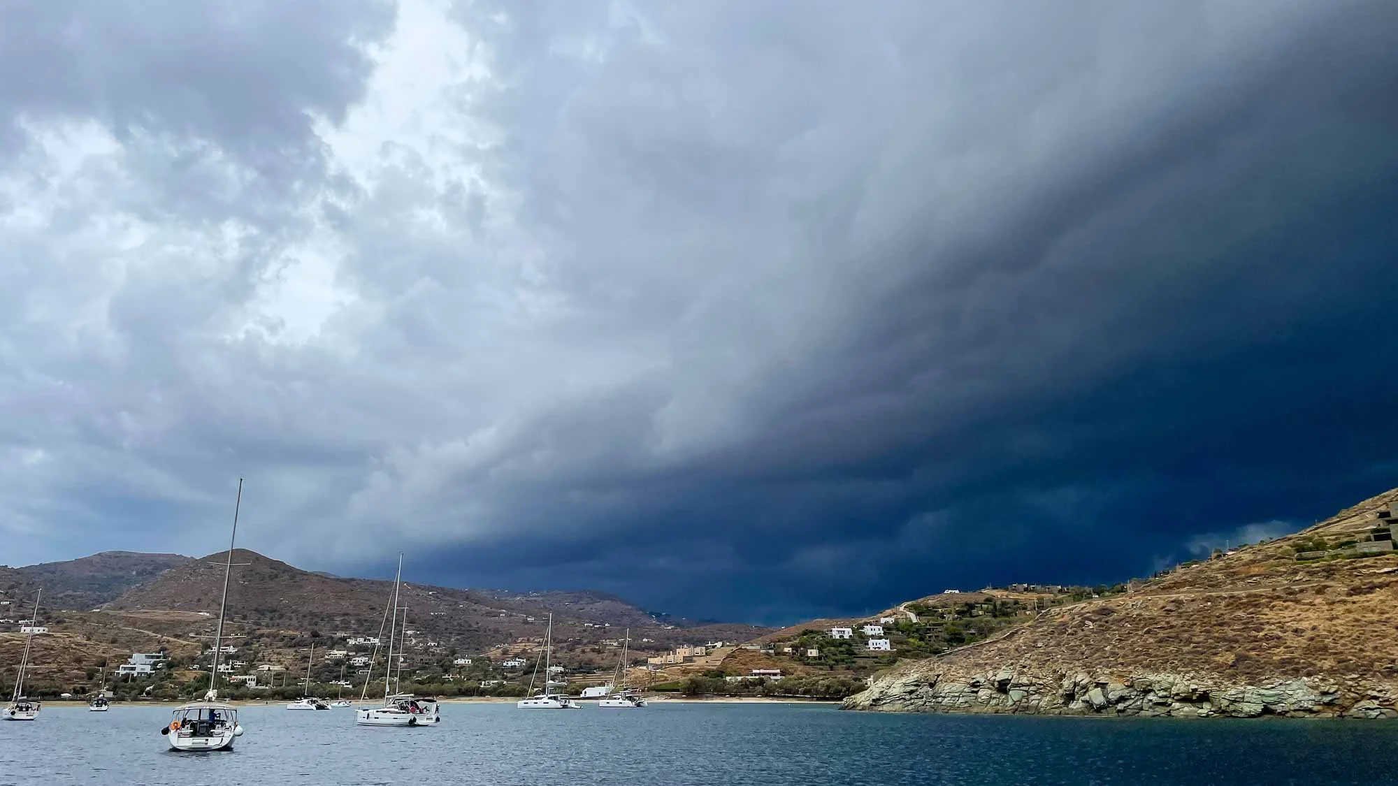 Gewittersturm vor Anker