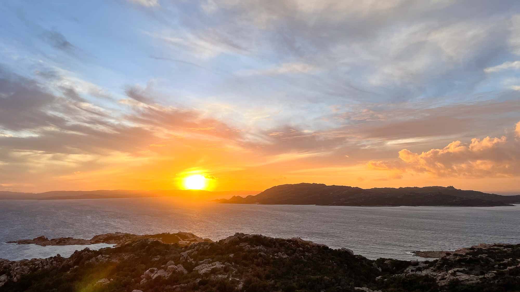 Tramonto del sole