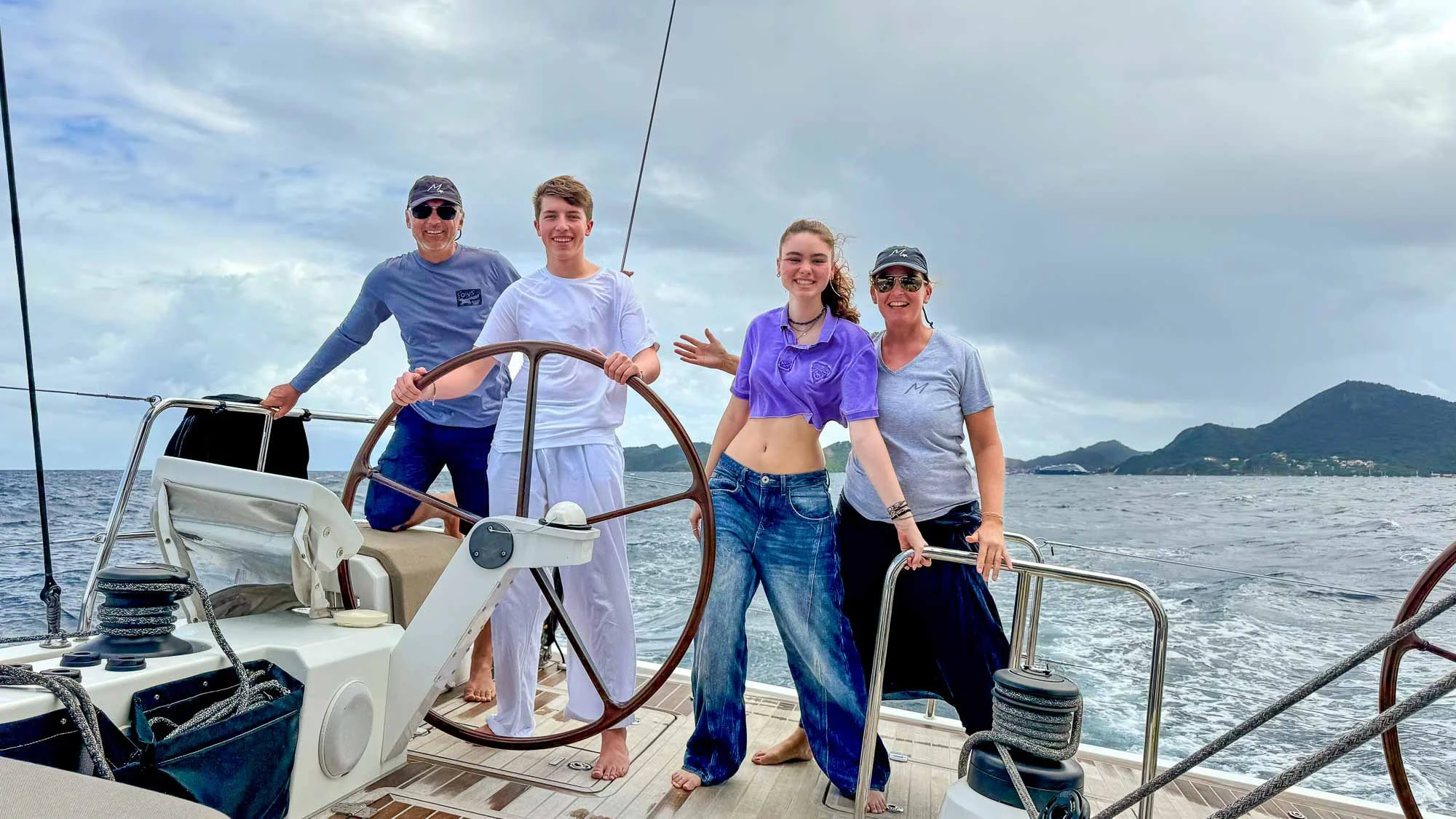 Entspannte Stunden auf See