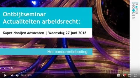 [VIDEO] Het concurrentiebeding