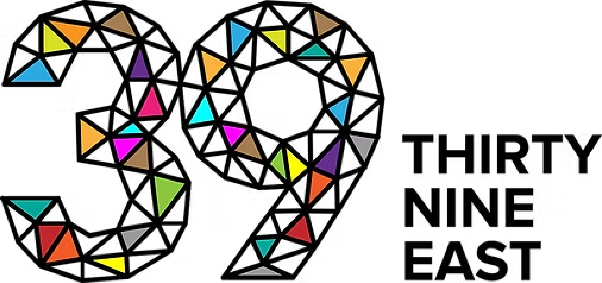 Colorful Tetris-style blocks arranged to spell 'Happy Women's Day 2023' on a black background.