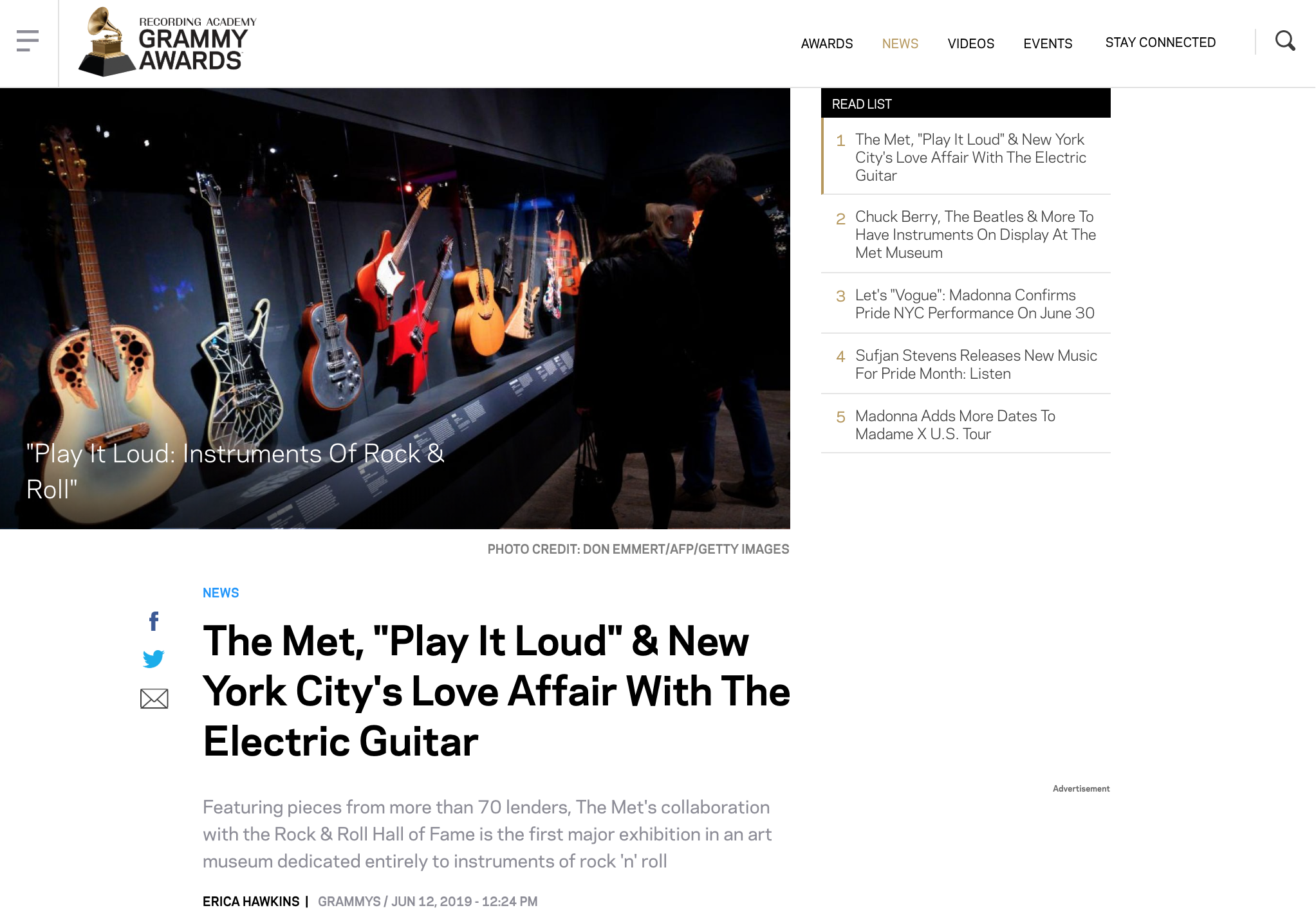 The Met, "Play It Loud" & New York City's Love Affair With The Electric Guitar