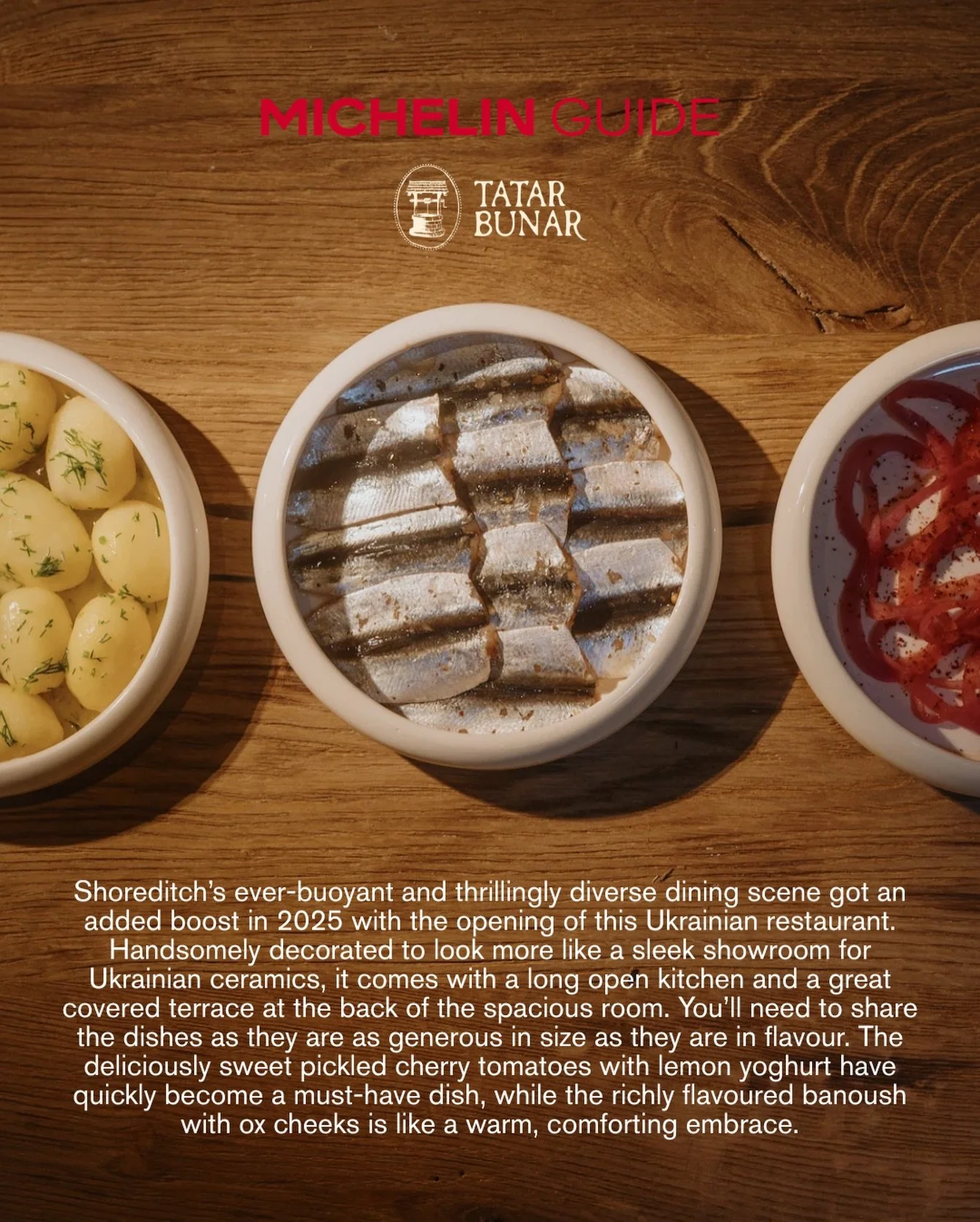 A huge congratulations to our client @tatarbunar.london for their newest feature on @michelinguide 2026! 👏🏼🔥

#michelinguide #tatarbunar #london #2026 #londonrestaurants