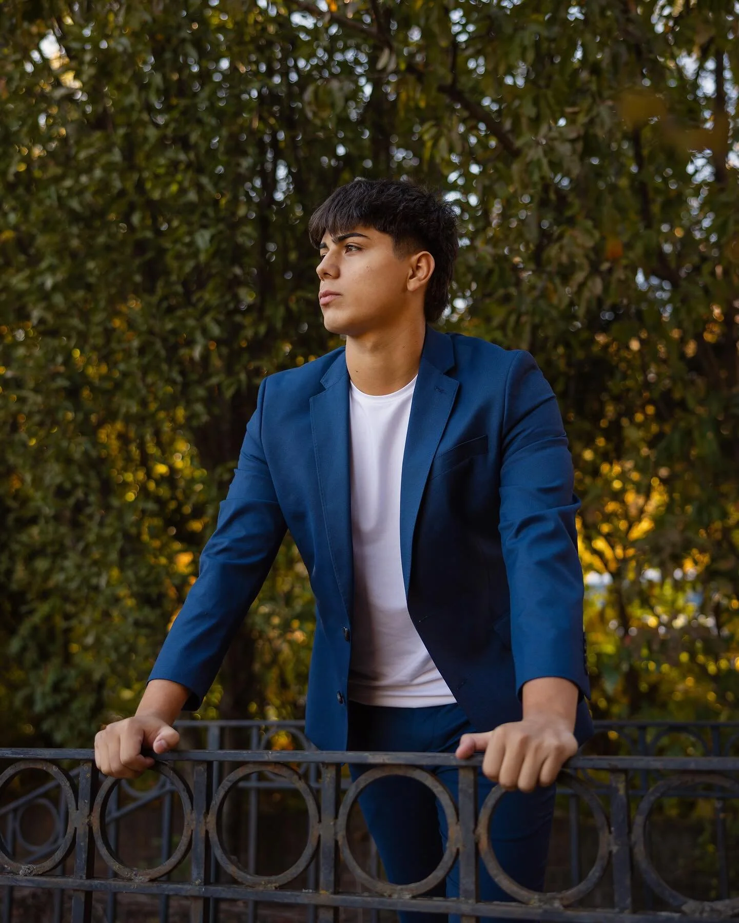 When November acts like October. Senior session with Connor. #classof2026