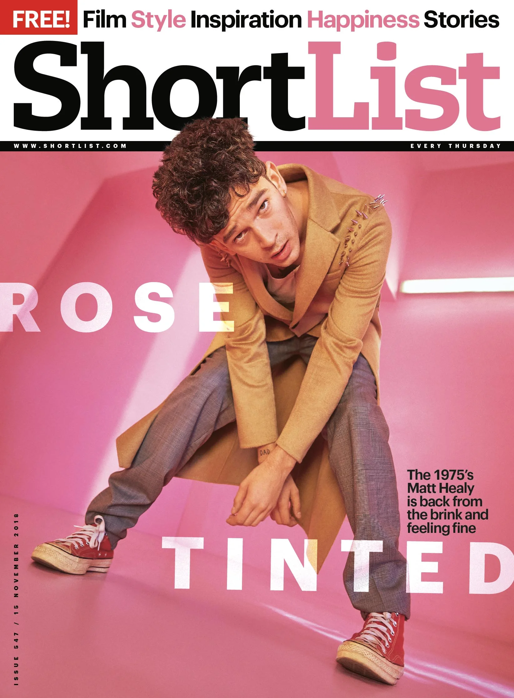 Matty Healy for ShortList Magazine